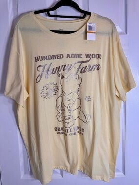 NWT. Hybrid Trendy Plus Size Winnie The Pooh Graphic T-Shirt 3X.